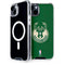 NBA Milwaukee Bucks Green Distressed iPhone 15 Plus MagSafe Case