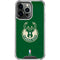 NBA Milwaukee Bucks Green Distressed iPhone 15 Pro Clear Case