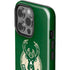 NBA Milwaukee Bucks Green Distressed iPhone 14 Pro Impact Case