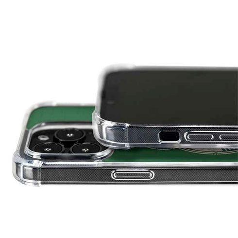 NBA Milwaukee Bucks Green Distressed iPhone 15 Pro MagSafe Case