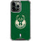 NBA Milwaukee Bucks Green Distressed iPhone 14 Pro Max Clear Case