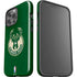 NBA Milwaukee Bucks Green Distressed iPhone 15 Pro Max Impact Case