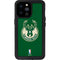 NBA Milwaukee Bucks Green Distressed iPhone 14 Pro Max Waterproof Case