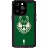 NBA Milwaukee Bucks Green Distressed iPhone 14 Pro Waterproof Case