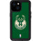 NBA Milwaukee Bucks Green Distressed iPhone 15 Waterproof Case