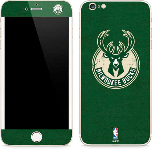 NBA Milwaukee Bucks Green Distressed iPhone 6/6s Plus Skin