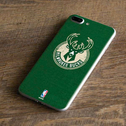 NBA Milwaukee Bucks Green Distressed iPhone 7 Plus Skin