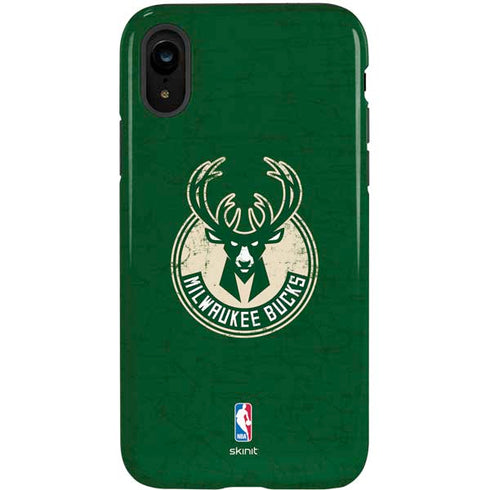 NBA Milwaukee Bucks Green Distressed iPhone XR Pro Case