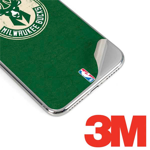 NBA Milwaukee Bucks Green Distressed iPhone XR Skin