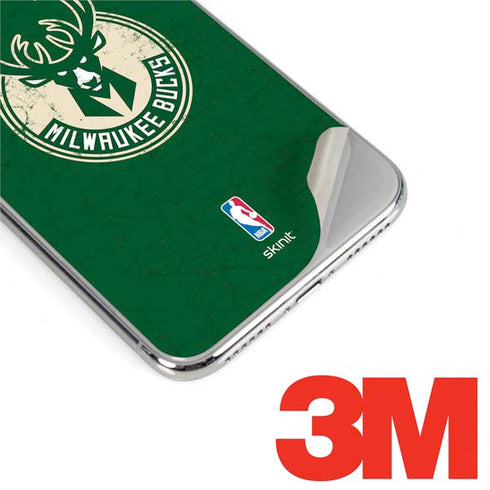 NBA Milwaukee Bucks Green Distressed iPhone XS Max Skin