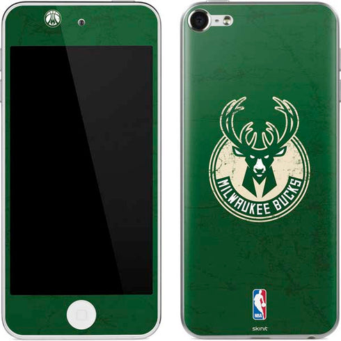 NBA Milwaukee Bucks Green Distressed Apple iPod Skin