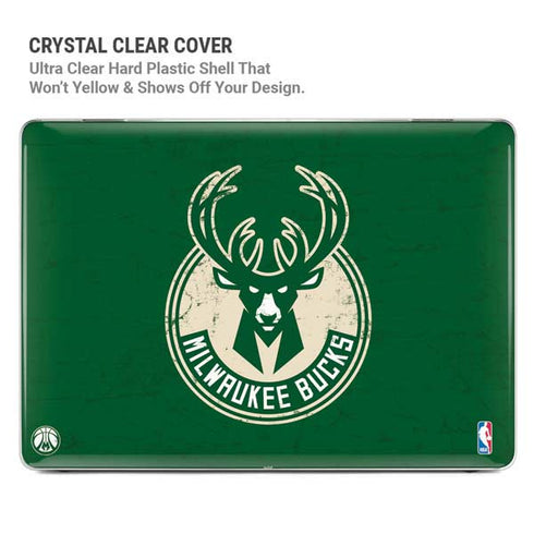 NBA Milwaukee Bucks Green Distressed MacBook Air 13in M1 (2021) Case plus Skin