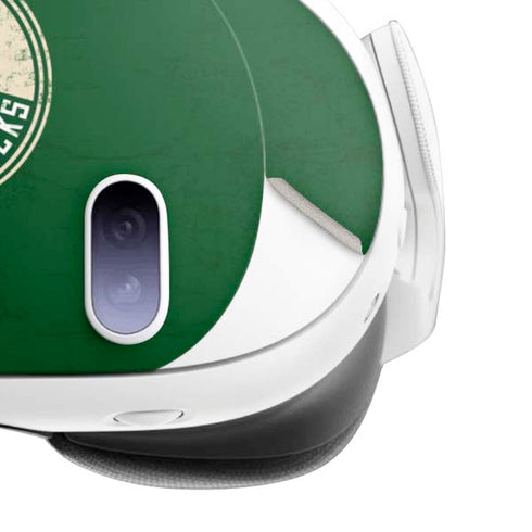NBA Milwaukee Bucks Green Distressed Meta Quest 3 Skin