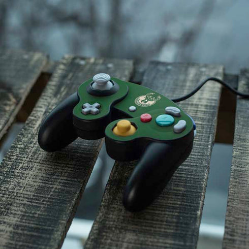 NBA Milwaukee Bucks Green Distressed Nintendo GameCube Controller Skin