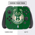 NBA Milwaukee Bucks Green Distressed Nintendo Switch Bundle Skin