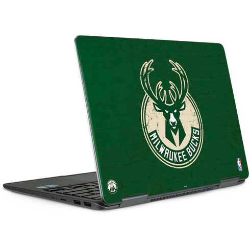 NBA Milwaukee Bucks Green Distressed Notebook 9 Pro 13in (2017) Skin
