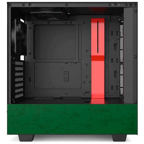 NBA Milwaukee Bucks Green Distressed NZXT H510 Compact ATX Mid-Tower Case Skin