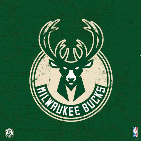 NBA Milwaukee Bucks Green Distressed PS4 Console and Controller Bundle Skin
