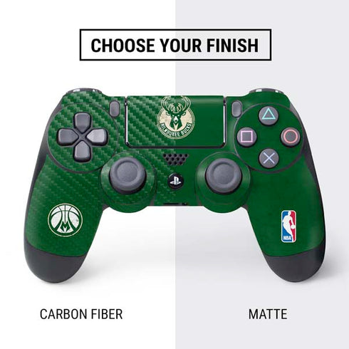 NBA Milwaukee Bucks Green Distressed PS4 Controller Skin