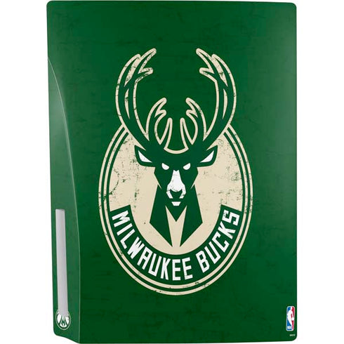 NBA Milwaukee Bucks Green Distressed PS5 Bundle Skin