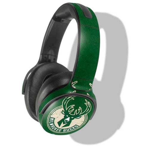 NBA Milwaukee Bucks Green Distressed Skullcandy Venue Skin