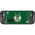 NBA Milwaukee Bucks Green Distressed Steam Deck Handheld Gaming Computer Skin