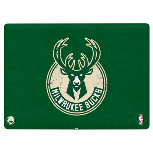 NBA Milwaukee Bucks Green Distressed Surface Laptop 2 Skin