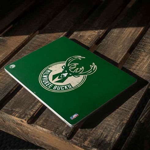 NBA Milwaukee Bucks Green Distressed Surface Laptop 2 Skin