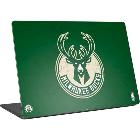 NBA Milwaukee Bucks Green Distressed Surface Laptop 4 15in Skin