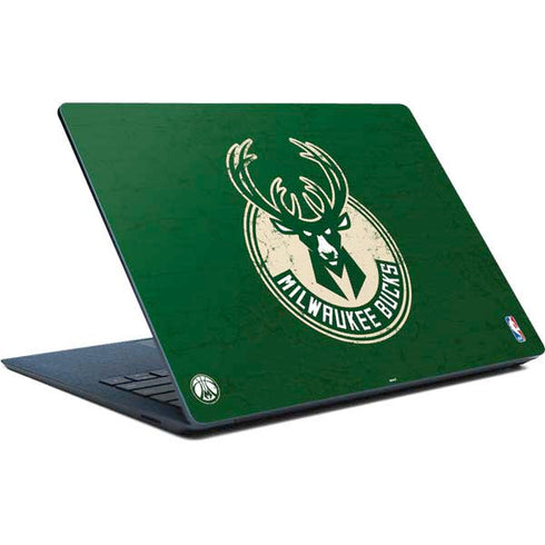 NBA Milwaukee Bucks Green Distressed Surface Laptop Skin