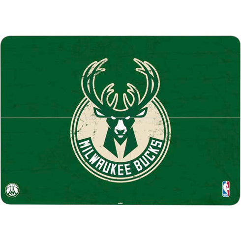 NBA Milwaukee Bucks Green Distressed Surface Laptop Studio Skin
