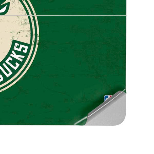 NBA Milwaukee Bucks Green Distressed Surface Laptop Studio Skin