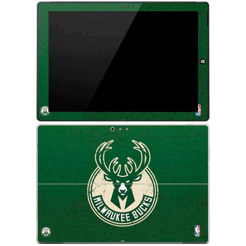 NBA Milwaukee Bucks Green Distressed Surface Pro 3 Skin