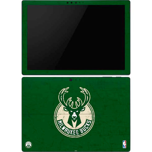NBA Milwaukee Bucks Green Distressed Surface Pro 6 Skin