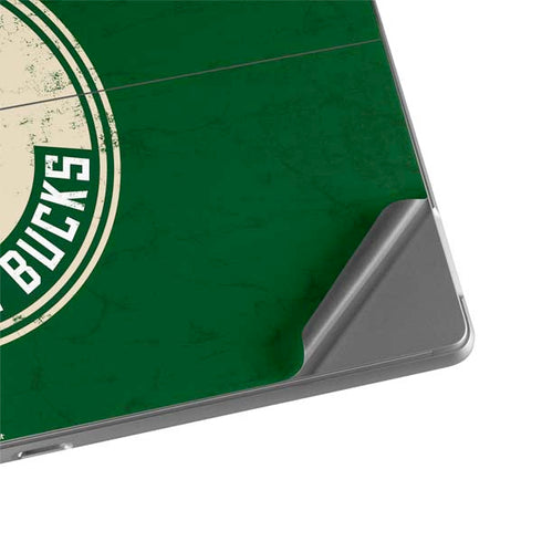 NBA Milwaukee Bucks Green Distressed Surface Pro 8 Skin