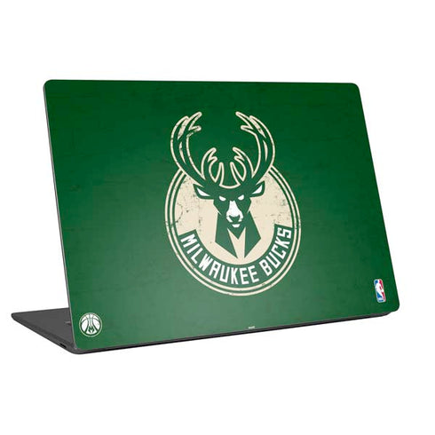 NBA Milwaukee Bucks Green Distressed Universal Laptop 11in (8.8 x 6.2in) Skin