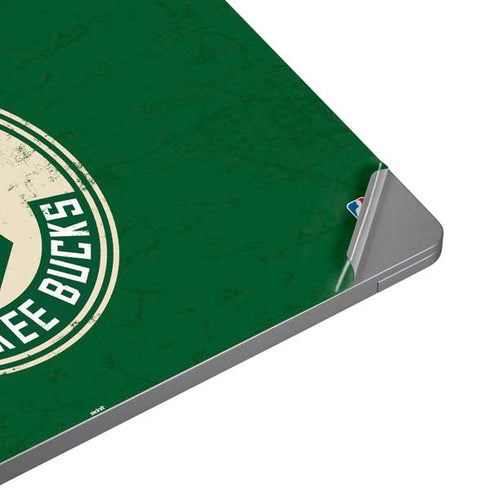 NBA Milwaukee Bucks Green Distressed Universal Laptop 12in (9.8 x 6.8in) Skin