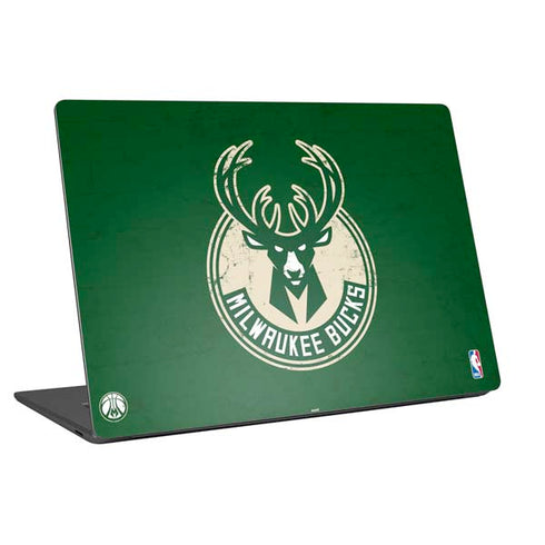 NBA Milwaukee Bucks Green Distressed Universal Laptop 13in (10.6 x 7.6in) Skin