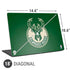 NBA Milwaukee Bucks Green Distressed Universal Laptop 18in (14.6 x 10.6in) Skin