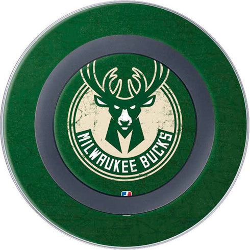 NBA Milwaukee Bucks Green Distressed Wireless Charger Skin