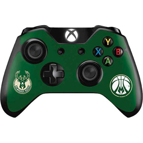 NBA Milwaukee Bucks Green Distressed Xbox One Controller Skin