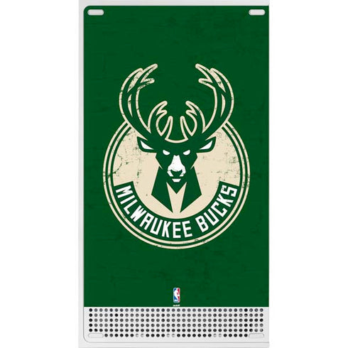 NBA Milwaukee Bucks Green Distressed Xbox Series S Bundle Skin