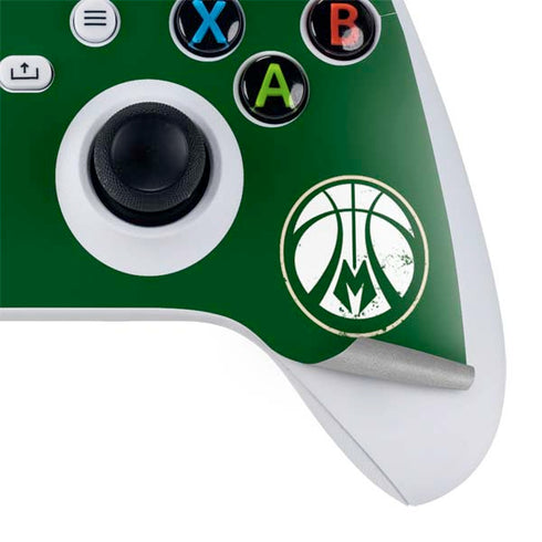 NBA Milwaukee Bucks Green Distressed Xbox Series S Skins