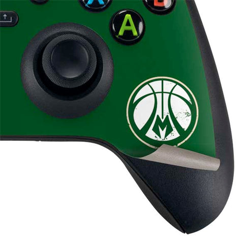 NBA Milwaukee Bucks Green Distressed Xbox Series X Controller Skin