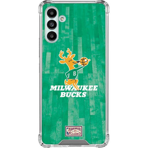 NBA Milwaukee Bucks Hardwood Classics Galaxy A13 5G Clear Case