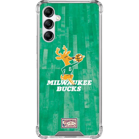 NBA Milwaukee Bucks Hardwood Classics Galaxy A14 5G Clear Case