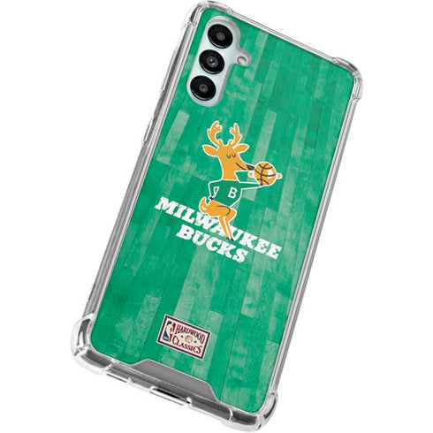 NBA Milwaukee Bucks Hardwood Classics Galaxy A14 5G Clear Case