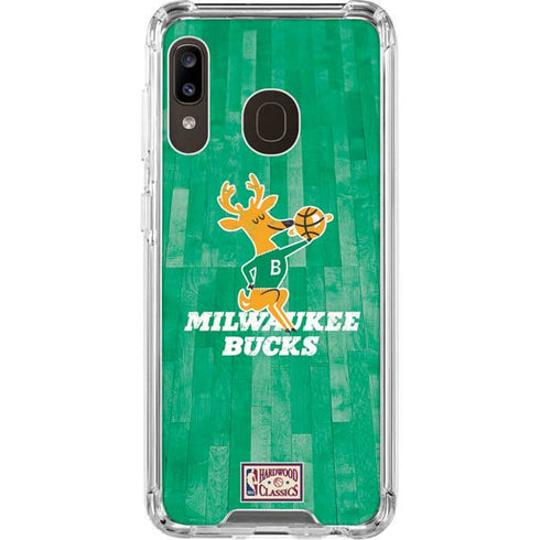 NBA Milwaukee Bucks Hardwood Classics Galaxy A30 Clear Case