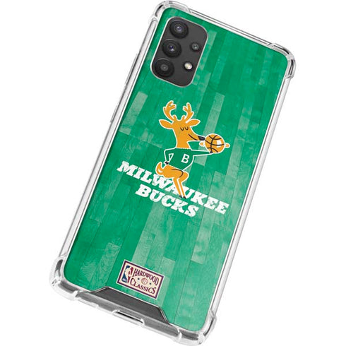 NBA Milwaukee Bucks Hardwood Classics Galaxy A32 5G Clear Case