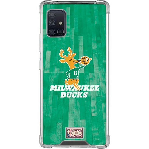 NBA Milwaukee Bucks Hardwood Classics Galaxy A51 5G Clear Case